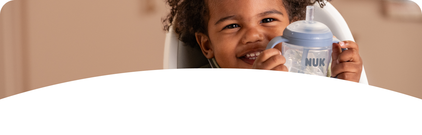 Baby with Learner straw