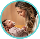 Mother with Baby and soother