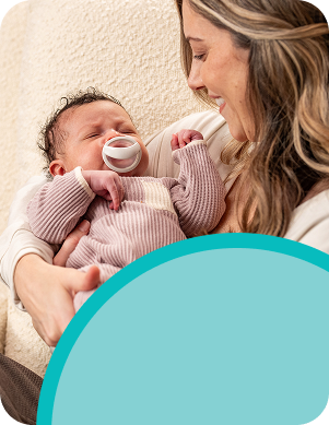 Mother with Baby and soother