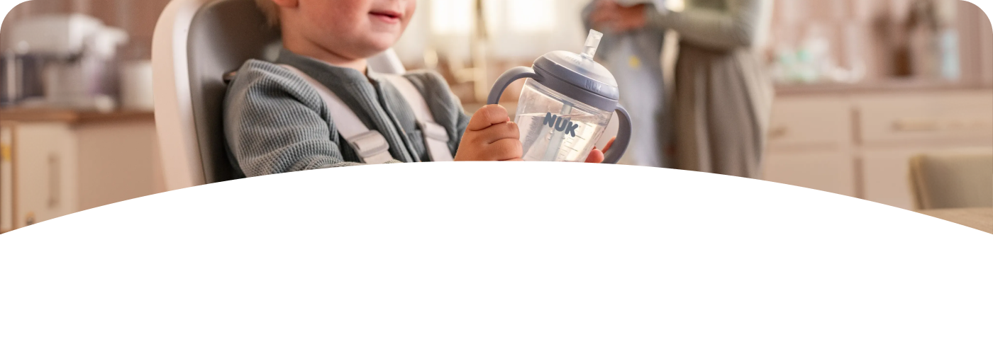 Baby with Learner Bottle Straw