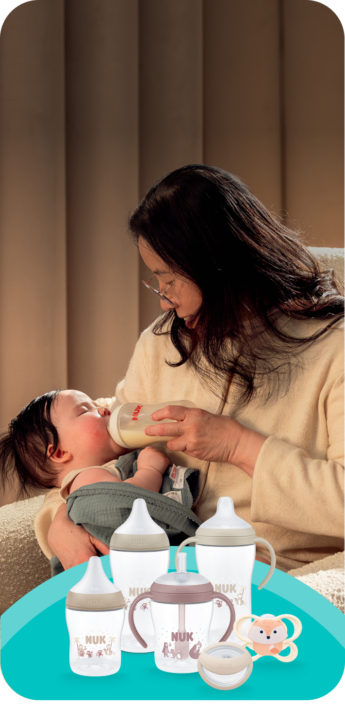 Mother with Baby and soother