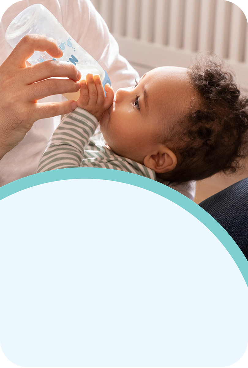 Baby with Baby bottle