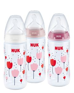 NUK First Choice Plus baby bottle set with temperature control