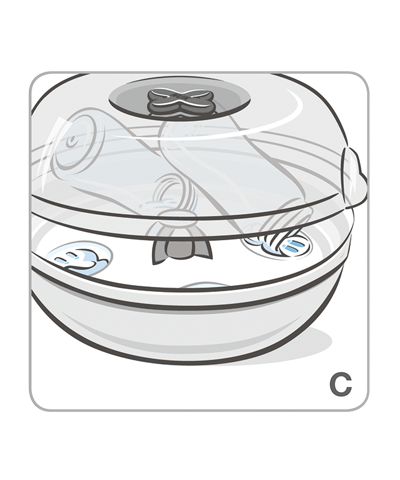 NUK Micro Express Plus - Stérilisateur Biberons Micro-ondes Rapide 4 Min - Hygiène Parfaite Pour Bébé !