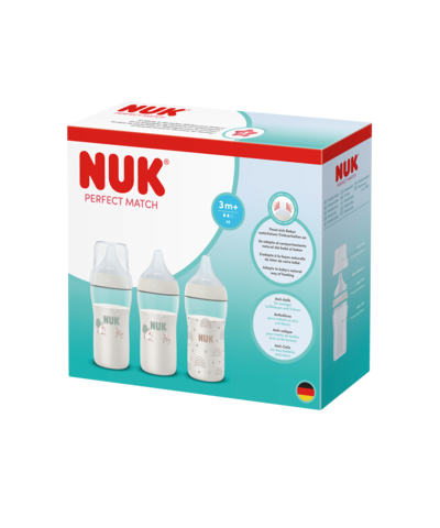 Baby bottles multipack Perfect Match 3-pack 260ml | NUK